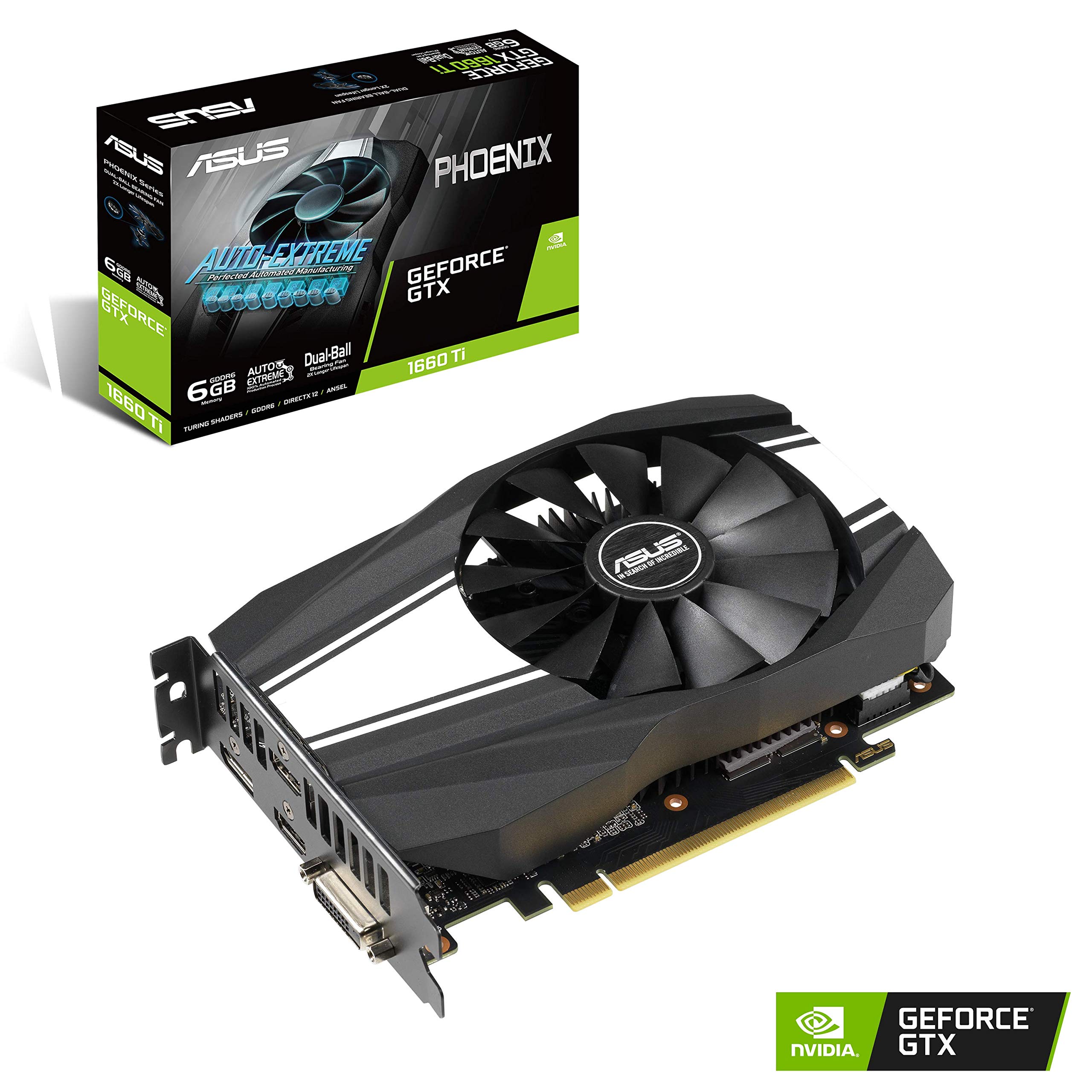 グラフィックボード・グラボ・ビデオカード GPU:NVIDIA GeForce GTX 1660ti 6GB Amazon | ASUS GeForce GTX 1660 Ti 6GB フェニックスファン